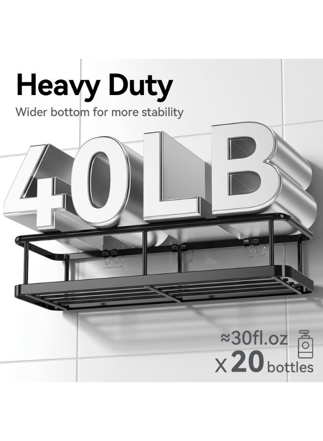 LODROC Shower Caddy, Rustproof Shower Organizer with Soap Holder, 6 Pack Large Capacity Shower Shelves for Inside Shower, No Drilling Bathroom Organizers and Storage for Kitchen & Home Decor - Image 2